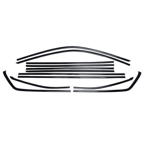 Window Molding Black Steel Trims Decoration Strips 18-2023 for Volkswagen Atlas