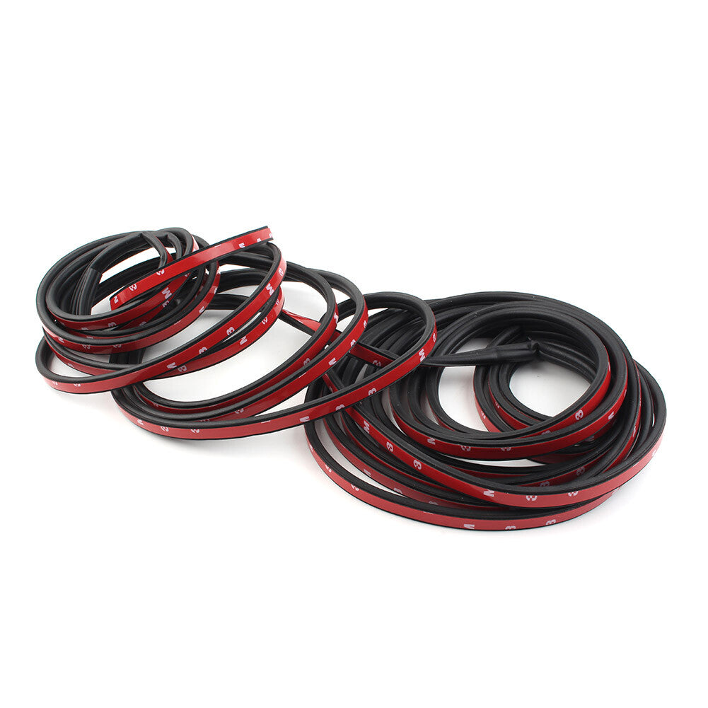 33FT B-Shape Trim Rubber Strip Universal Door Edge Seal Hollow Weather-strip