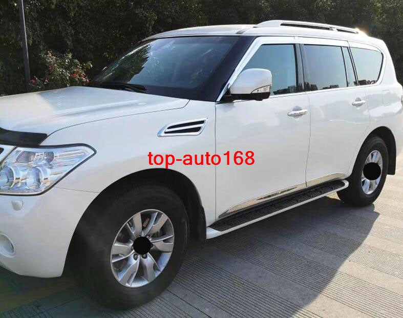 for Nissan Armada 2017-2024 silver Window Visor Vent Sun Shade Rain Guard Shield