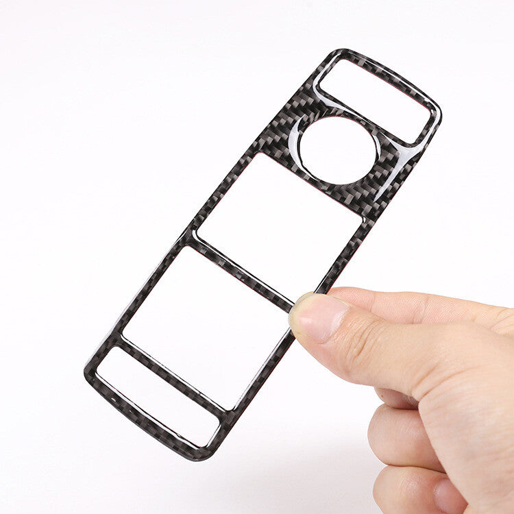 Carbon fiber glass window switch covers are suitable for Mercedes-Benz C-Class W204. (07-14)