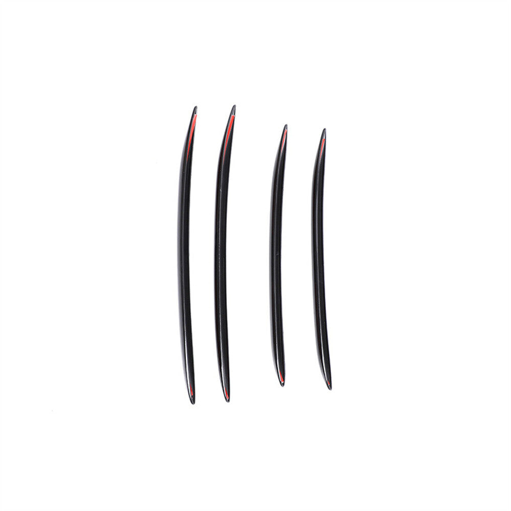 Gloss Black ABS Front Bumper Grille Fog Light Trim for Benz C Class W206 2022-23