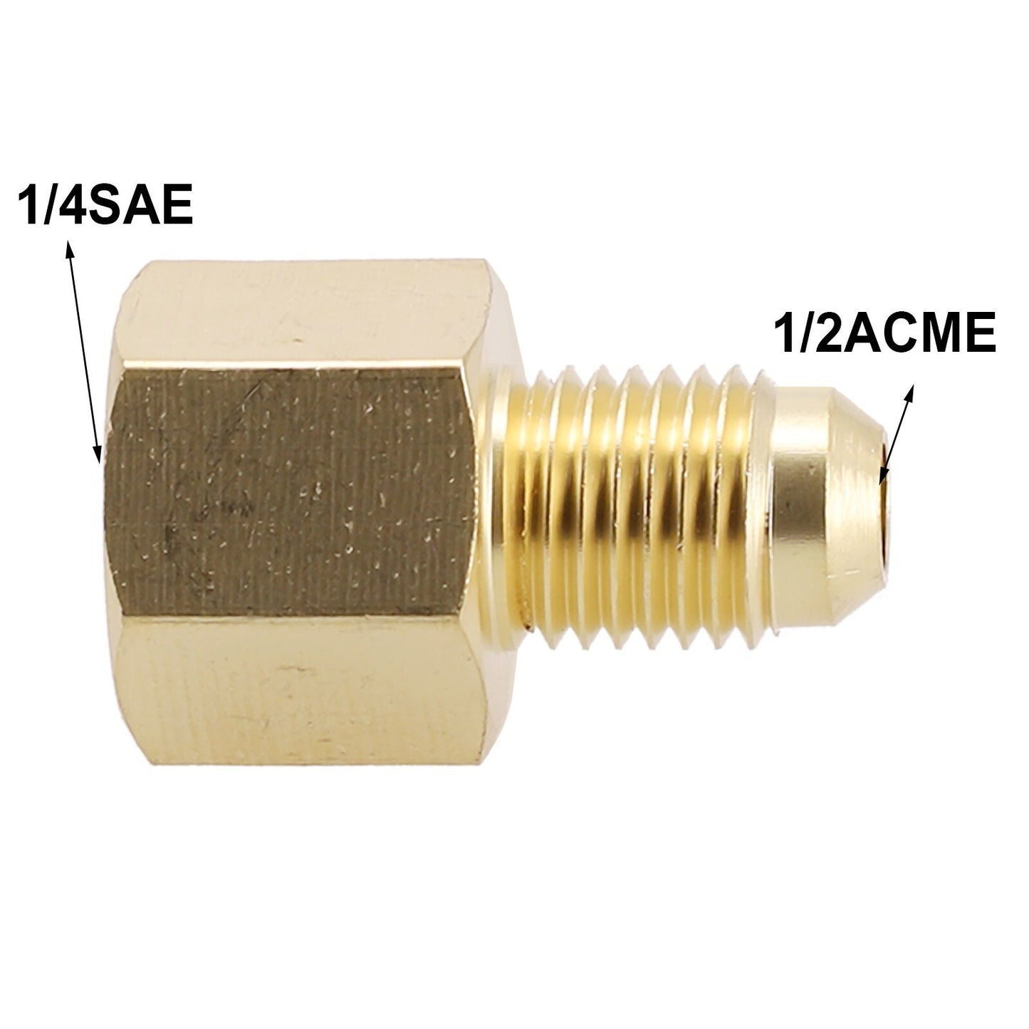 R134A R12 Car Conditioner Adapter Quick Coupling 1/2 ACME Female 1/4 SAE v