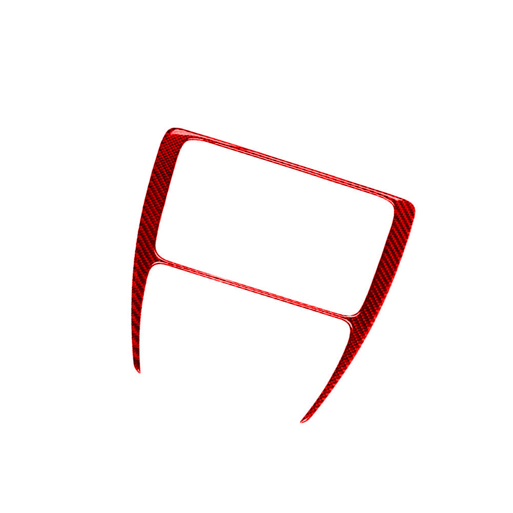 Red Carbon Fiber Central Console Frame Trim for Volkswagen for Jetta Sedan 2011-2014