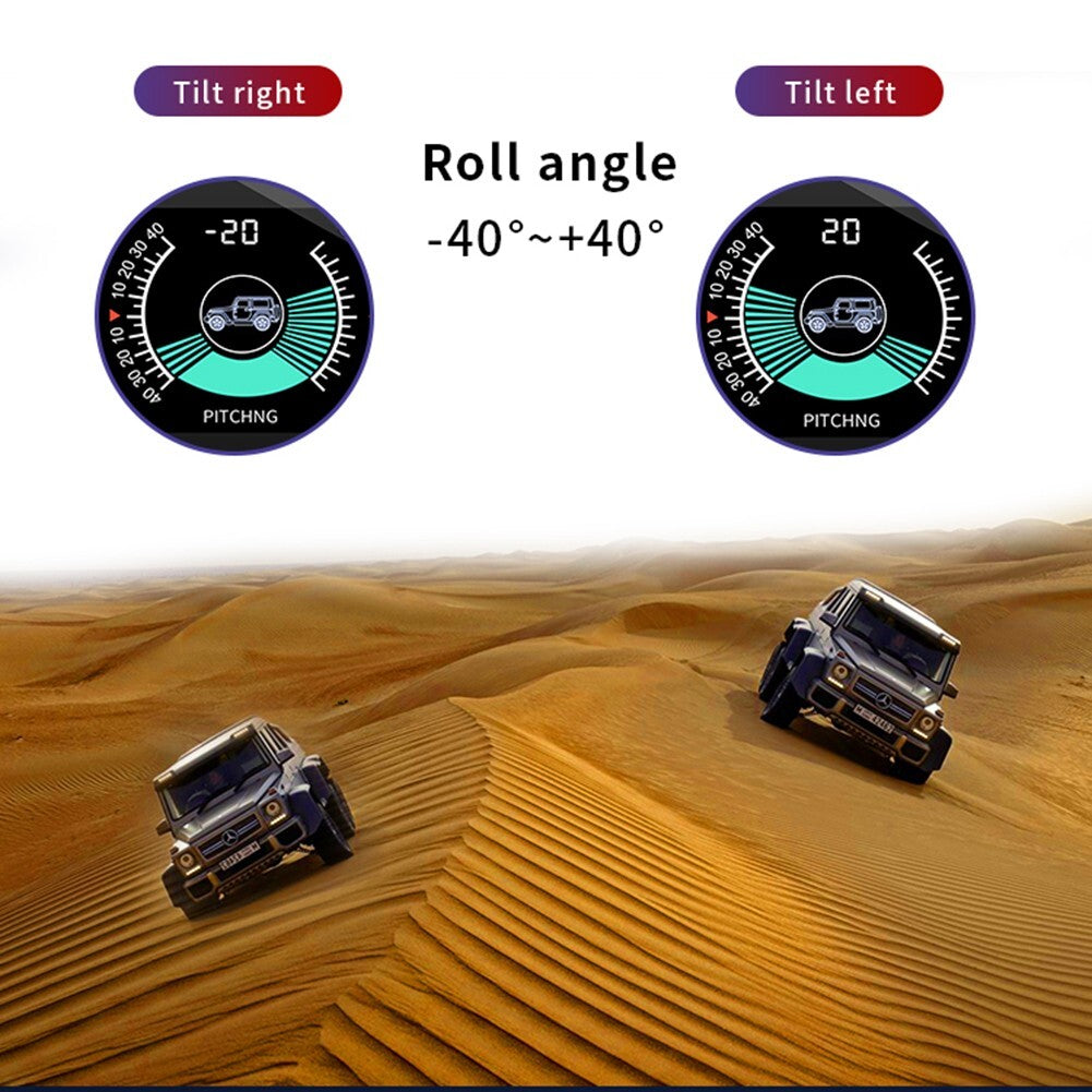 Off-road Car Digital Inclinometer Guage Tilt Indicator Angle Level Slope Meter