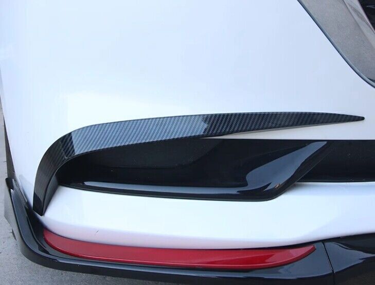 for Mazda 3 Axela 19-23 Carbon Fiber Style Front Fog Light Eyelid Moulding Trim