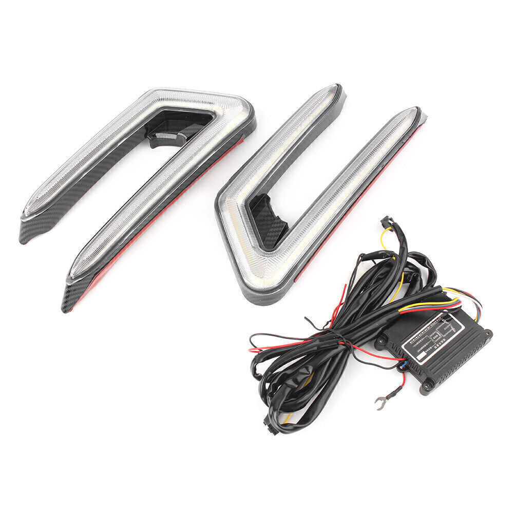 A pair of LED daytime running light and fog light bulbs for Toyota for Camry 2018-2019