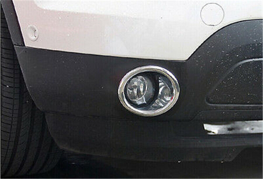 2x Chrome Front Fog Light Lamp Cover Trim ABS Plastic for Ford Explorer 2011-15