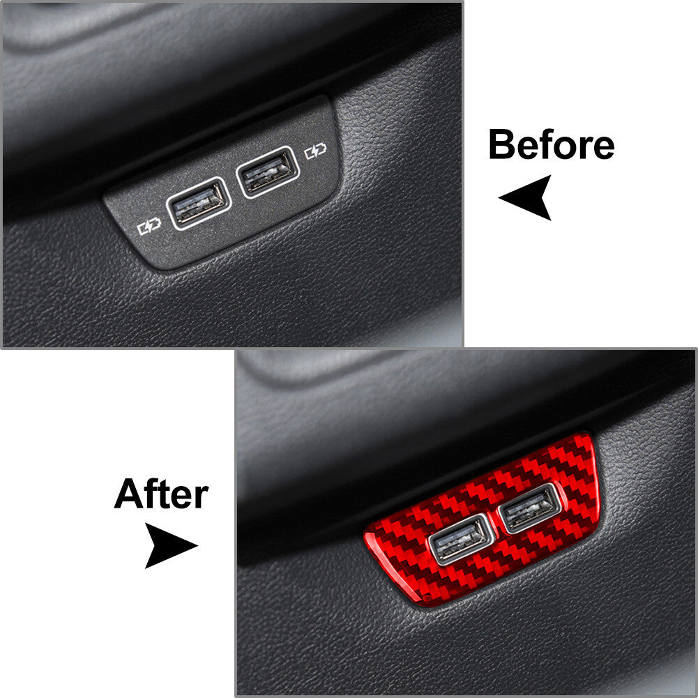 Interior Rear USB Button Cover Trim FIT for Volkswagen for Golf 8 MK8 2021-2023