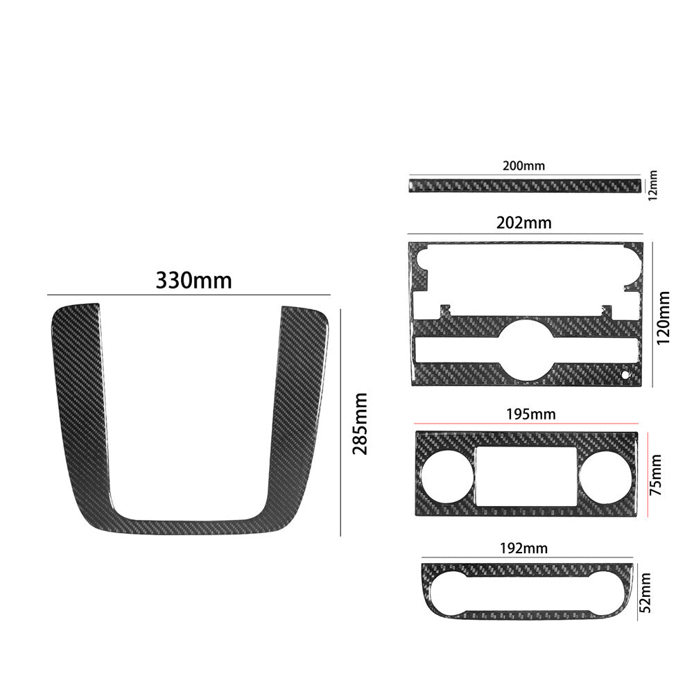 Carbon Fiber Climate Control Console Surround For Outlander 2014-2016 v