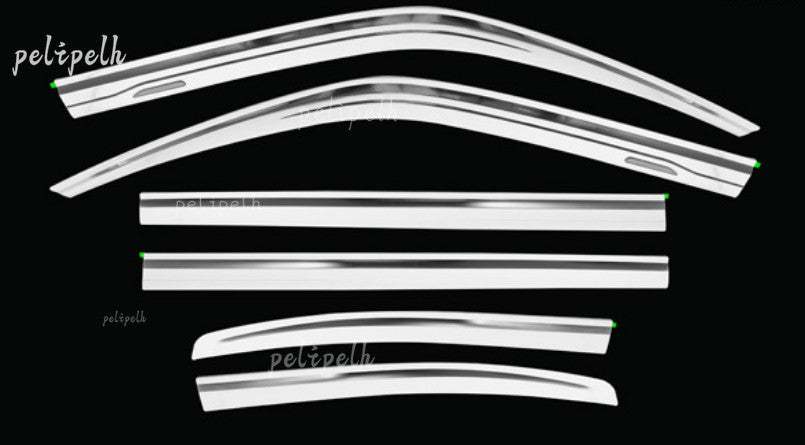 for Land Cruiser LC300 2022-2024 silver Window Visors Rain Guard Vent Deflectors