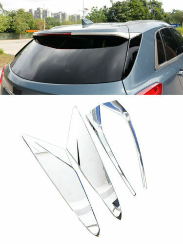 For 2017-21 for Cadillac XT5 Chrome Rear Spoiler Wing Side Beveled Window Cover AT