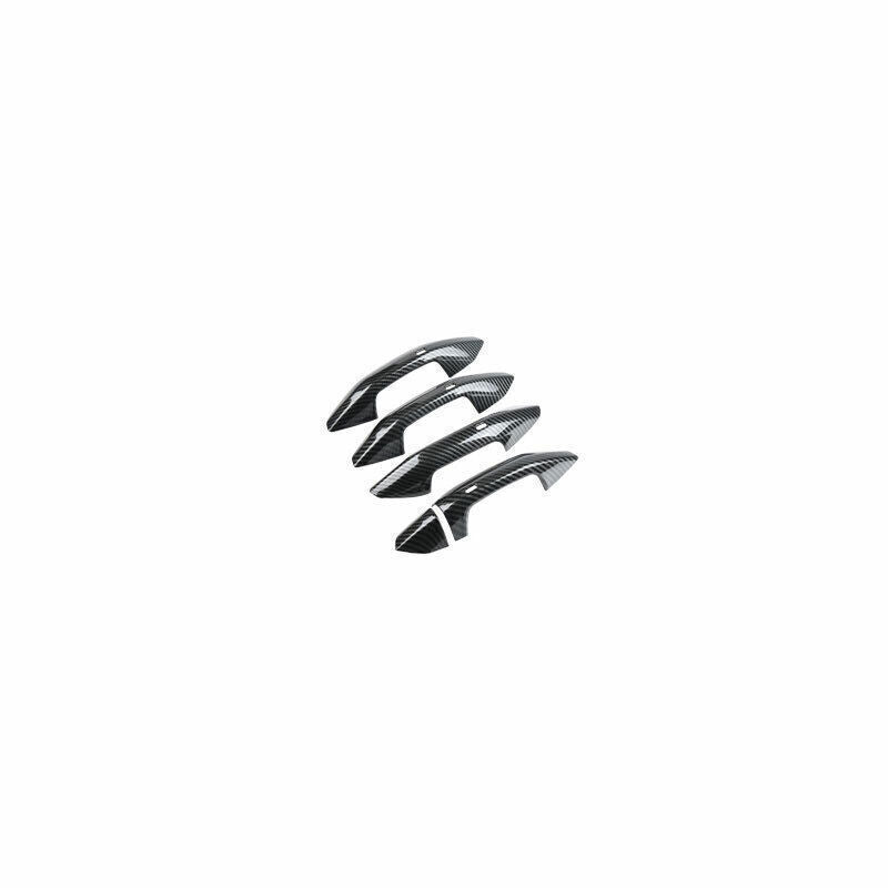 for Audi A3 22-24 ABS Carbon Fiber Side for Smart Door Handle Molding Cover Trim 5P