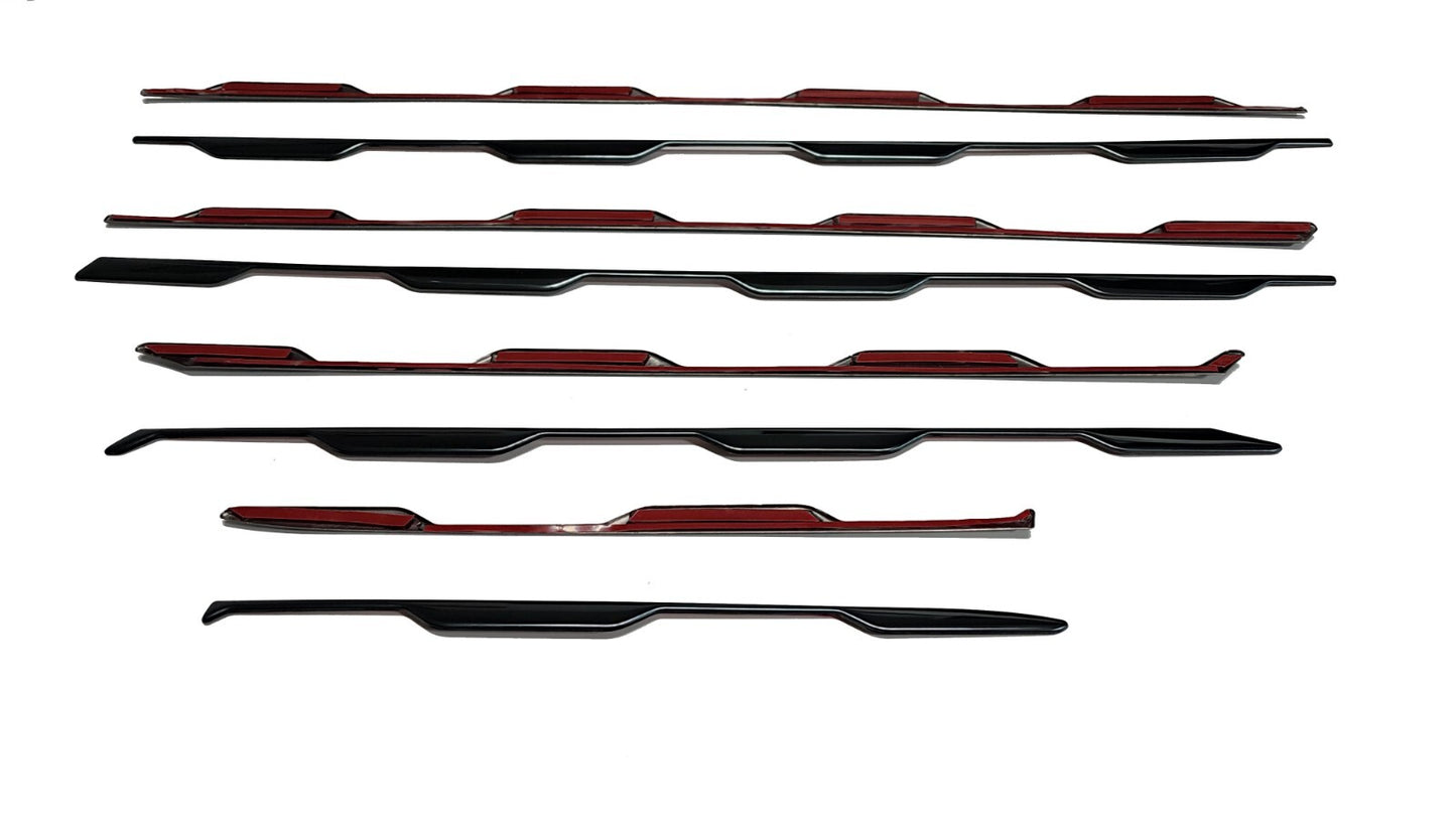 for Toyota 2019 2023 RAV4 Car Accessories Center Bumper Front Grill Trims Cover