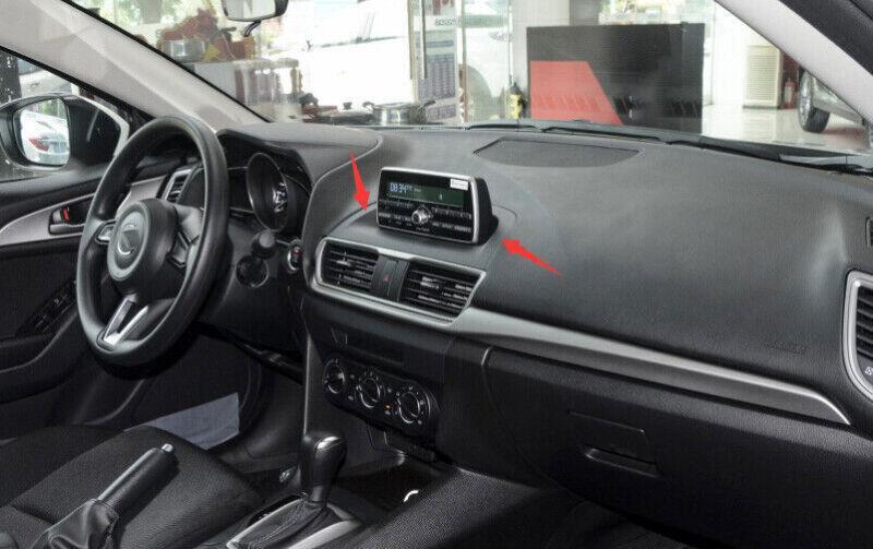 for Mazda 3 Axela 14-2019 Real Carbon Fiber Console Volume Button Control Strip