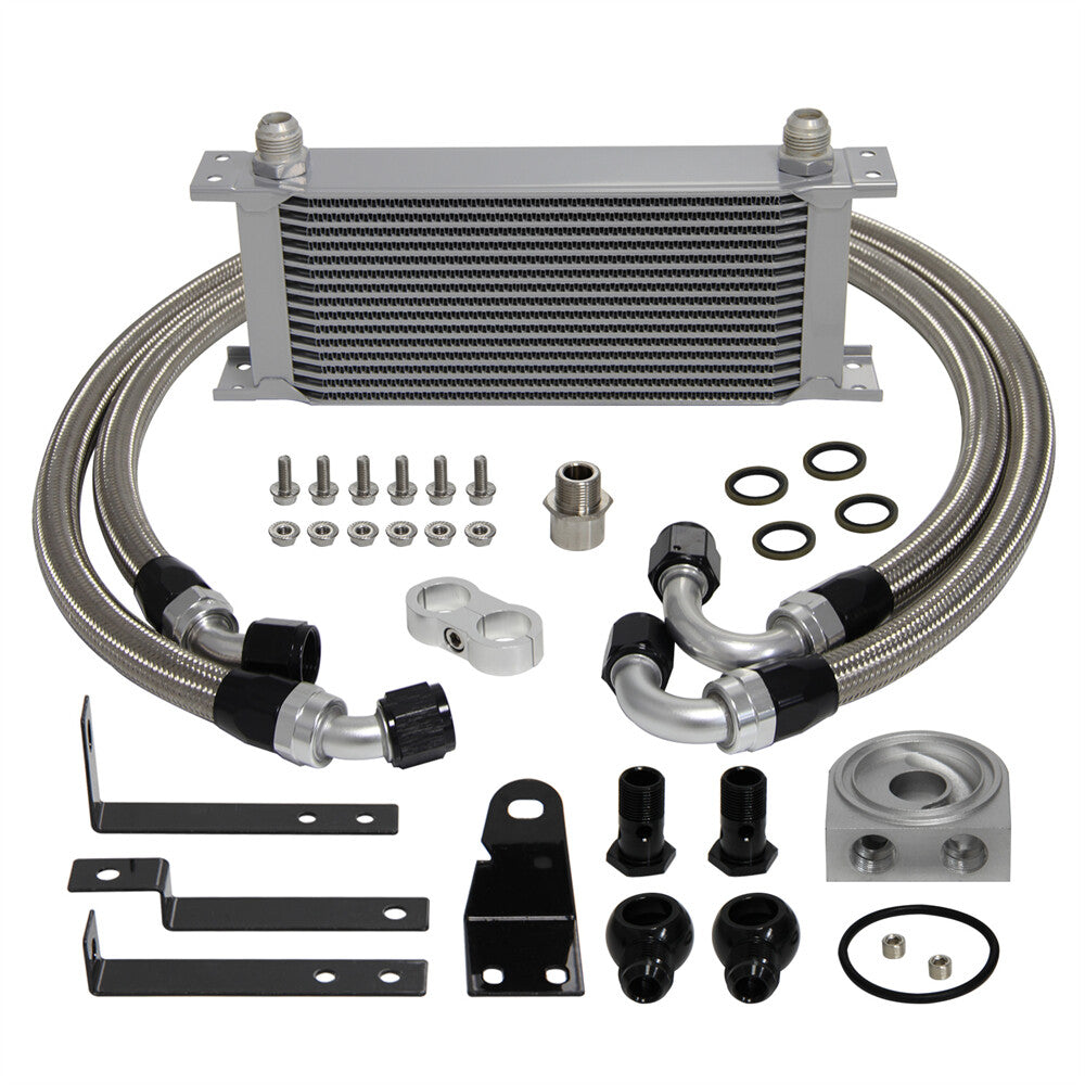 16 Row Bolt On Oil Cooler Kit for Honda S2000 F20C F22C 2.0L 2.2L 2000-2009 SL