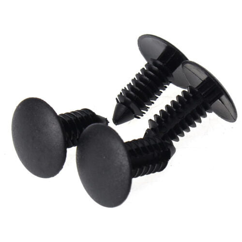 100X 8mm Bumper Clips Retainer Car Plastic Rivets Fastener Push Pin Fender Hood