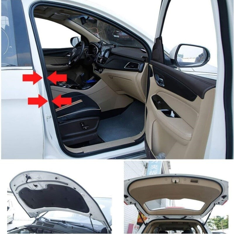16.4FT B-Shape Rubber Car Door Seal Strip Edge Guard Weatherstrip Universal Auto