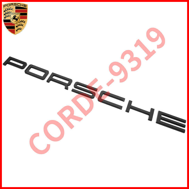 4PCS Gloss Black for Porsche 911 Carrera 4S Badge Liftgate Emblem Set Deck Lid 2020+