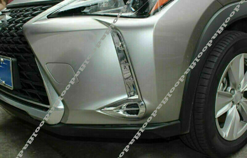 2P for Lexus UX 200 250h 2019-2022 Chrome Front Fog Light Lamp Frame Cover Trim