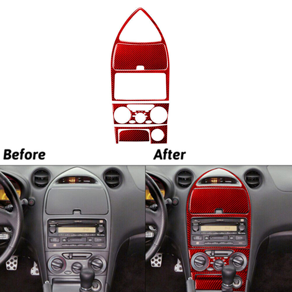 Red Carbon Fiber Speedometer Cover Trim For E-Class W211 2003-2009 v
