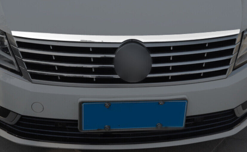 for Volkswagen CC 2012-2017 Silver Front Engine Hood Grille Titanium Strip Trim