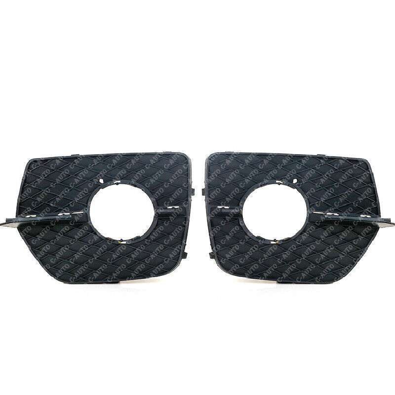 Suitable for BMW X6 E71 2008-2014, dual front bumper decorative mesh fog light grille.