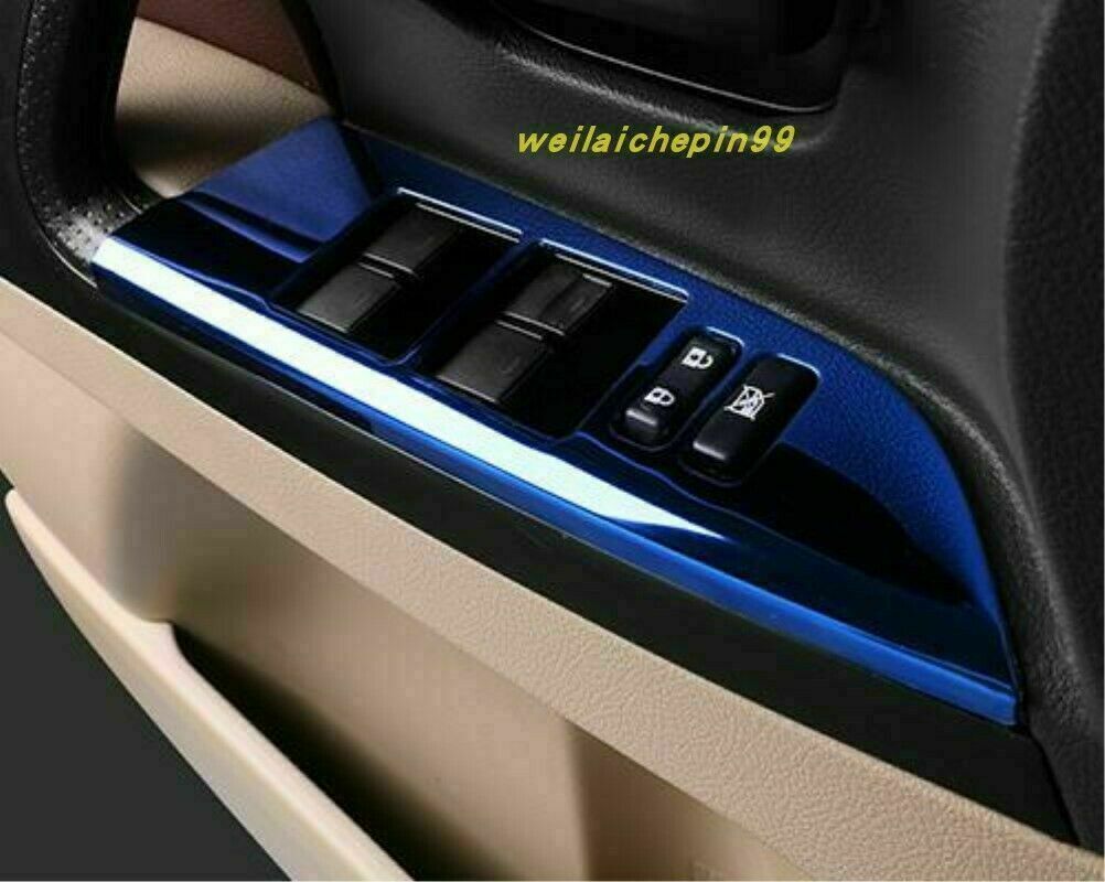Blue Steel interior Full Dash Trim Kit Cover decor for Toyota for Land Cruiser 16-21