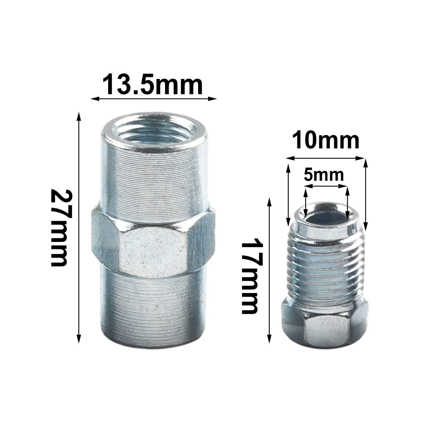 Brake pipe connector, brake pipe suitable for 3/16mm pipe bell head, new.
