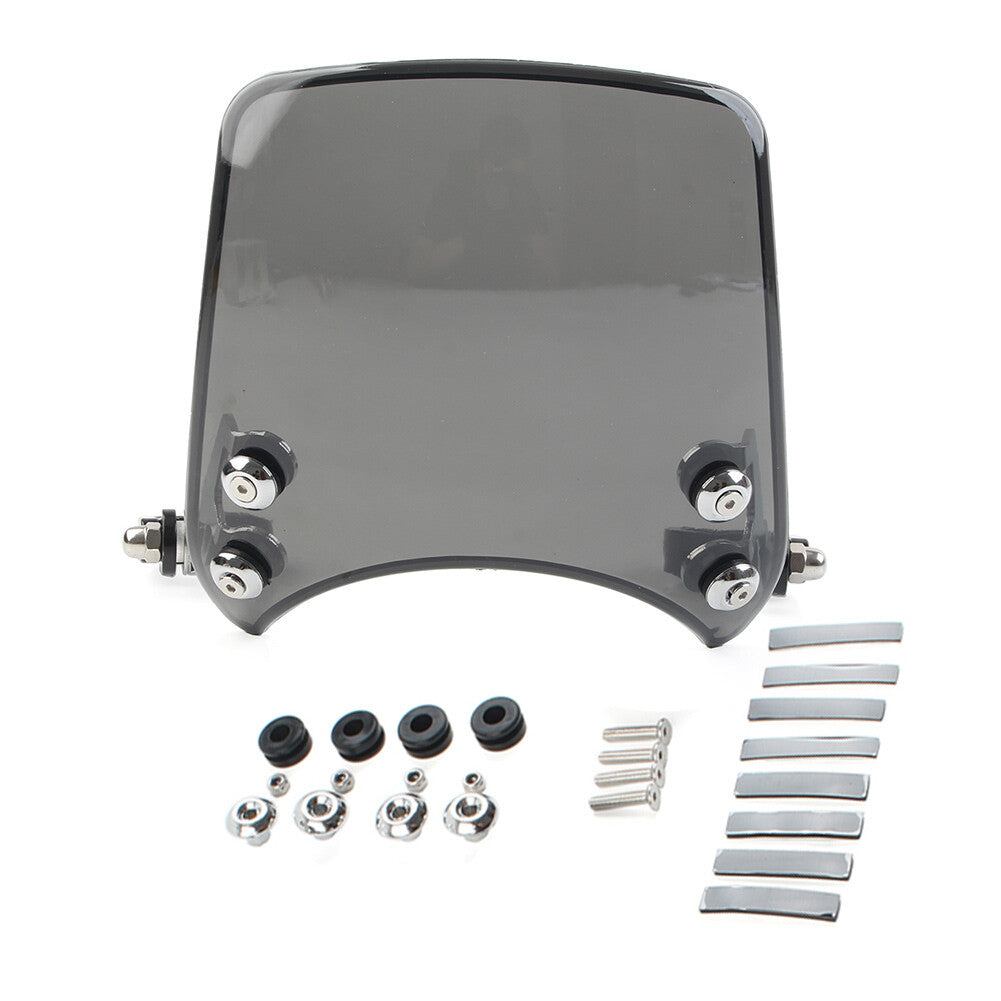 Scheinwerfer Windschutzscheibe Windabweiser for Harley 48 883 1200 Gray Motor
