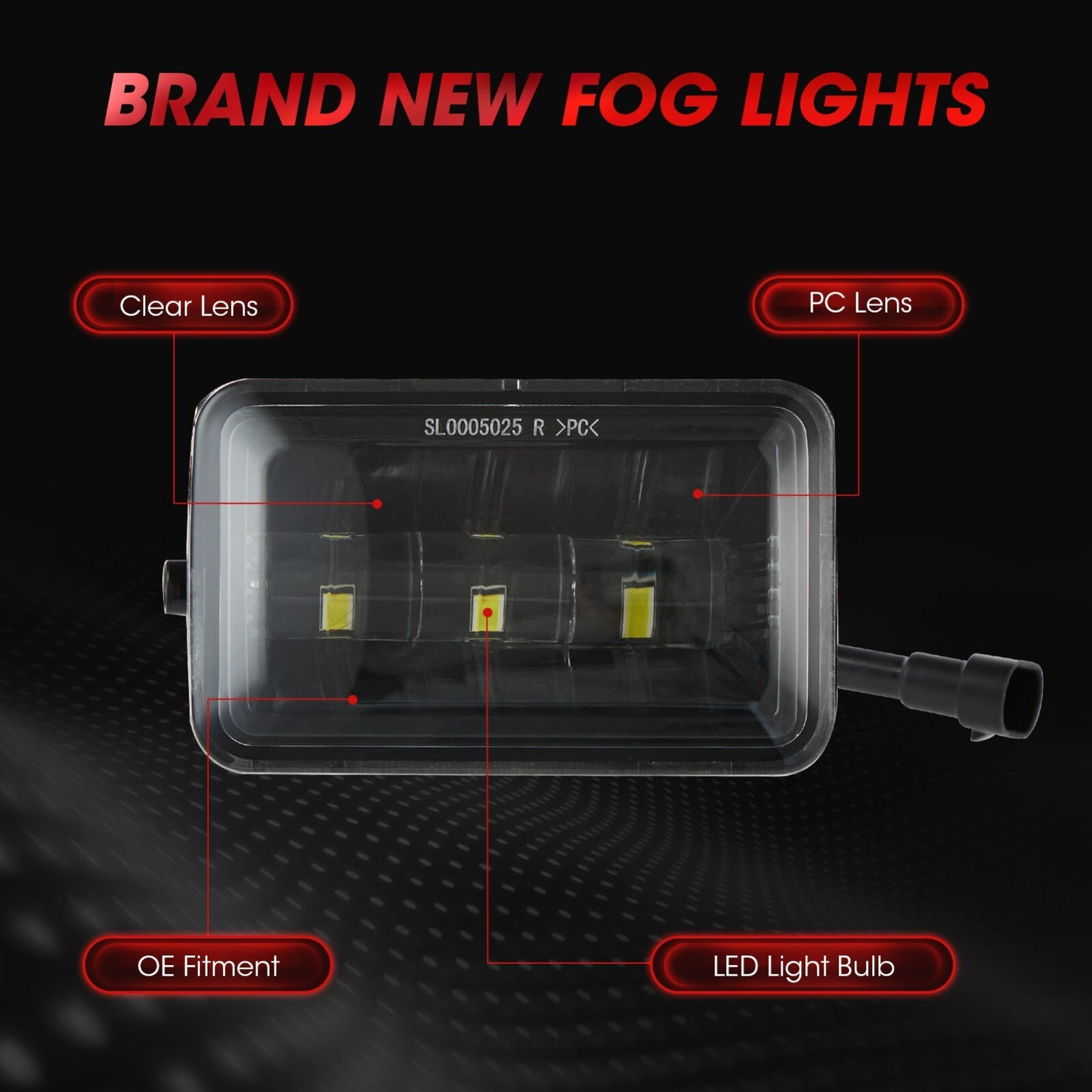 LED fog lights suitable for 2015-2020 for Ford F-150 and 2017-2018 Super Duty 1 L+R models.