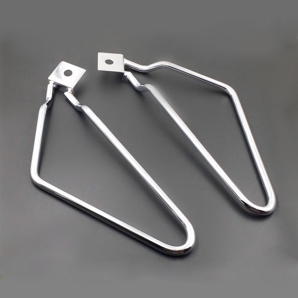 Chrome Saddle Bag Support Bar Mount Bracket for Harley Sportster XL Dyna Fat bob Q