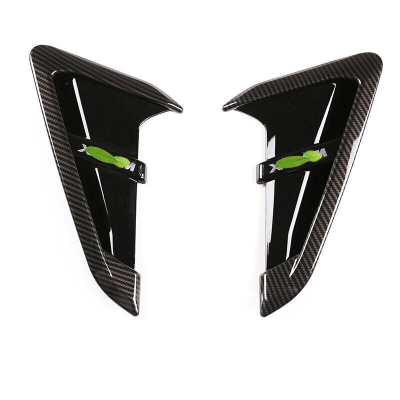 ABS Carbon Fiber Front Side Door Fender Cover Trim 2P for BMW X3 G01 X4 2018-21