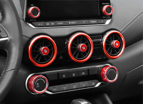 For Outlander 2013-2020 Inner Door Speaker Cover Trims S.Steel Black v