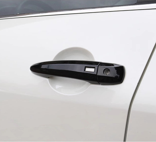 For Sentra 2020-2024 Bright black Front Car Door Handles Cover Trim 8pc v