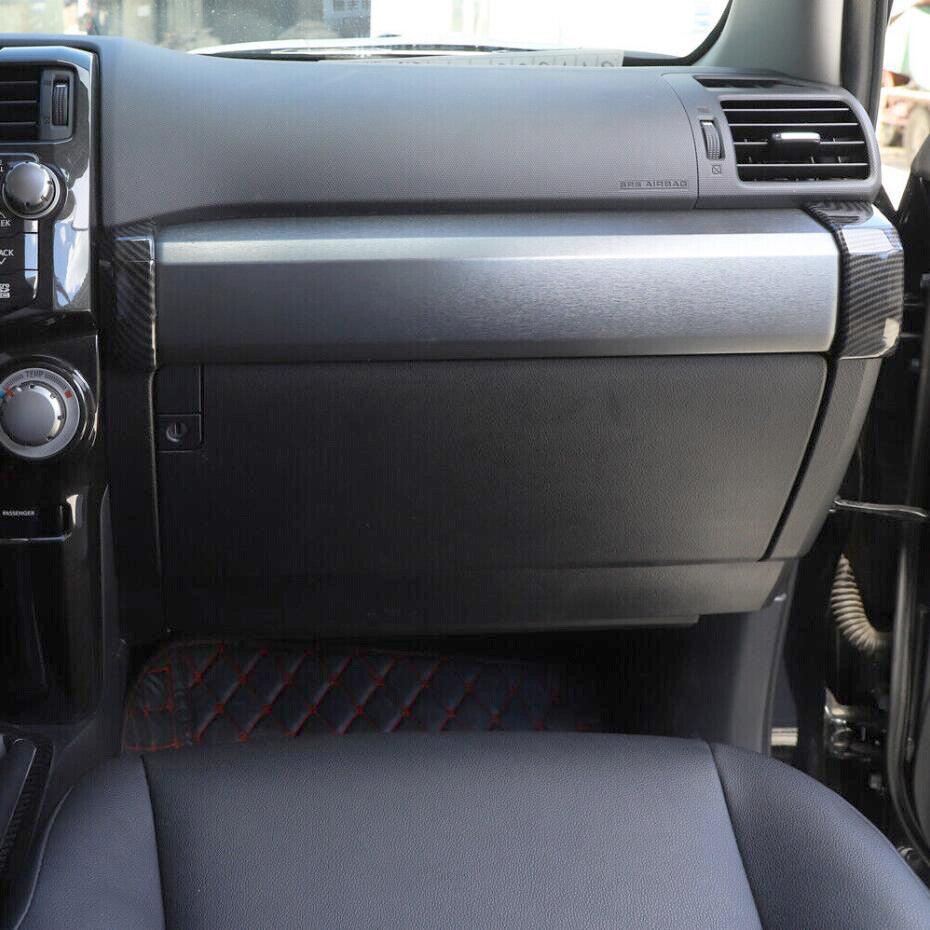 Suitable for 2010-2023 for Toyota 4Runner Carbon Fiber Passenger Side Dashboard Front Panel Protective Cover Trim2