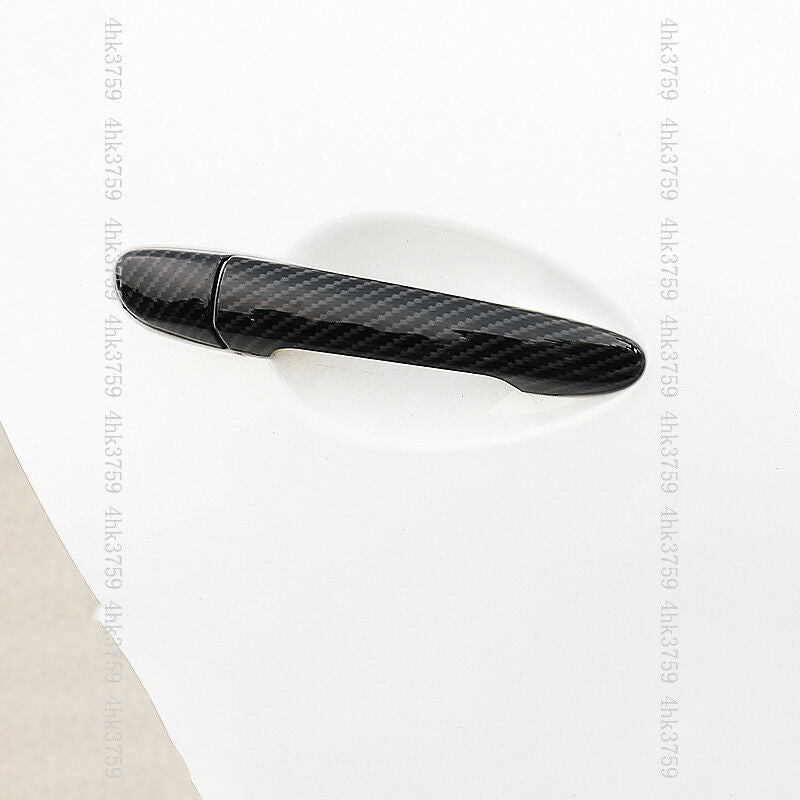 for Mazda 3 Axela 2014-2018 Carbon Fiber Pattern Outside Door Handle Cover Trims