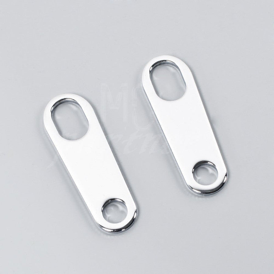 Silver Rear Turn Signal Relocater Holder Shock Bracket Old School Cafe Racer Q