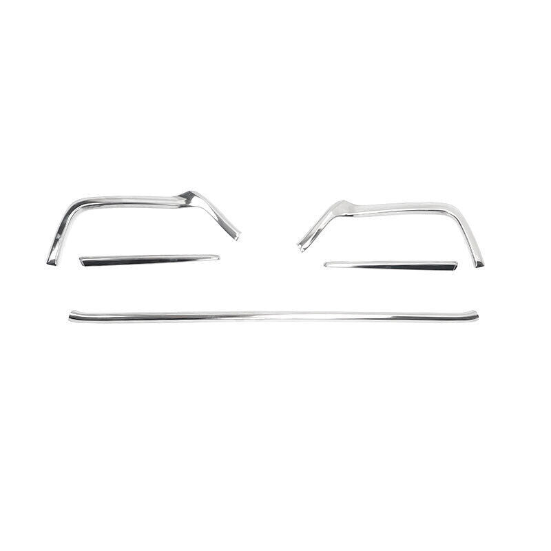 2019-2022 Front Bumper Lower Strip Guard Trim Chrome 5pc Steel for Toyota for Avalon