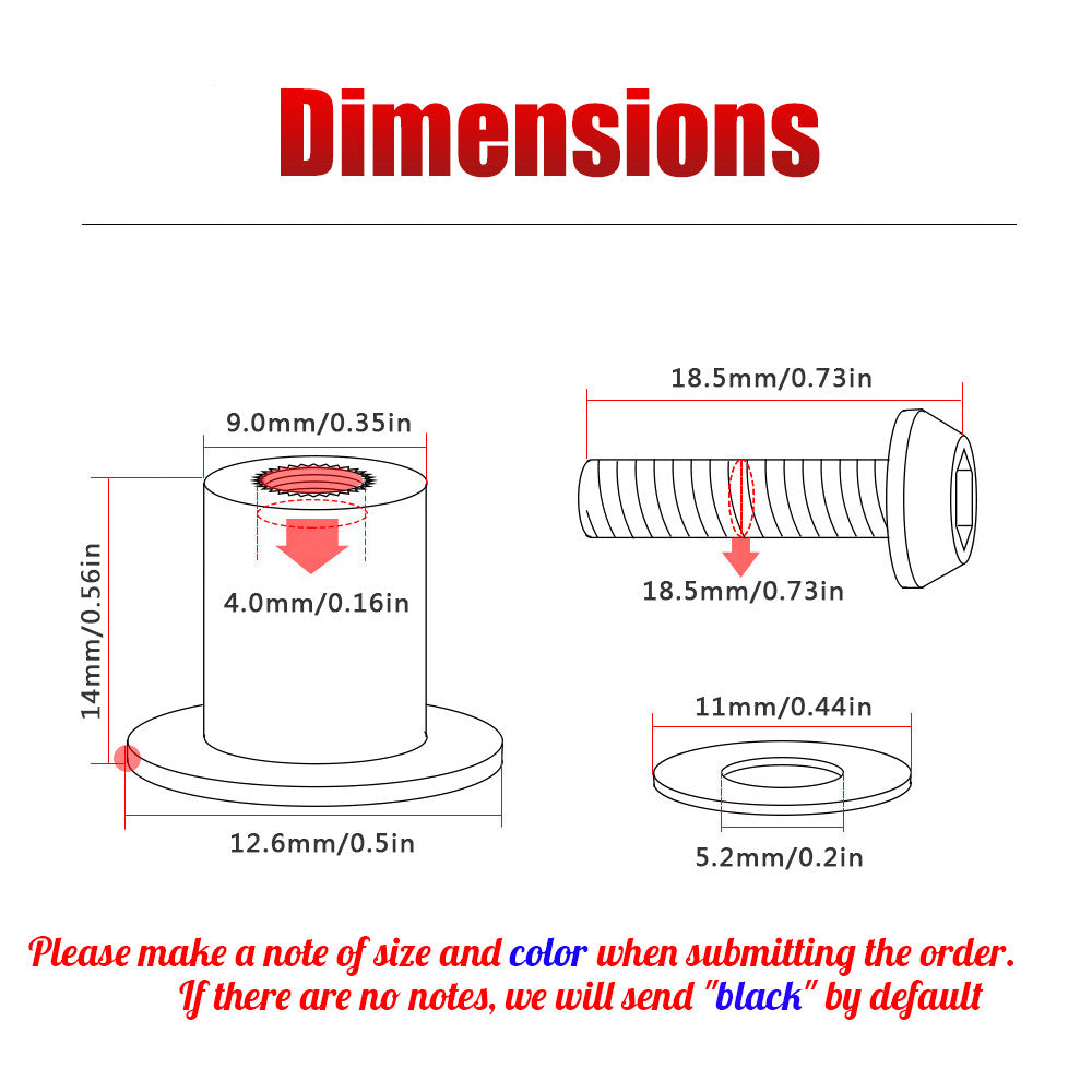 10pcs sliver Windshield bolts fit for the front windshield of for Suzuki motorcycles
