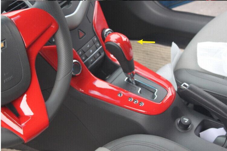 for Chevy for Cruze 2010-2015 2016 Glossy Red Central Console Gear Shift Knob Head