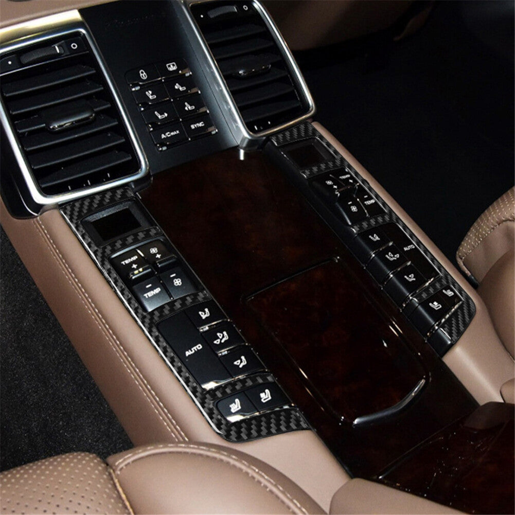 Red Carbon Fiber Reading Light Panel Cover Trim For 5 F10 F07 2010-17 v
