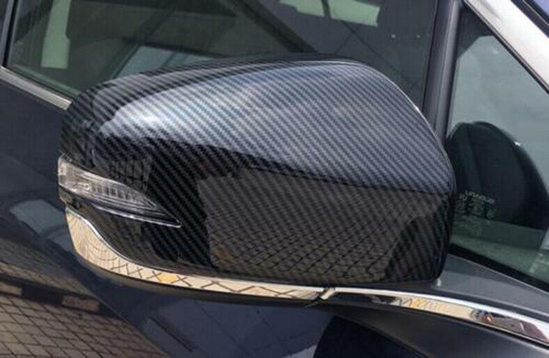 Carbon Fiber Style Rear View Side Mirror Trim Cover for Subaru Outback 2020-2023