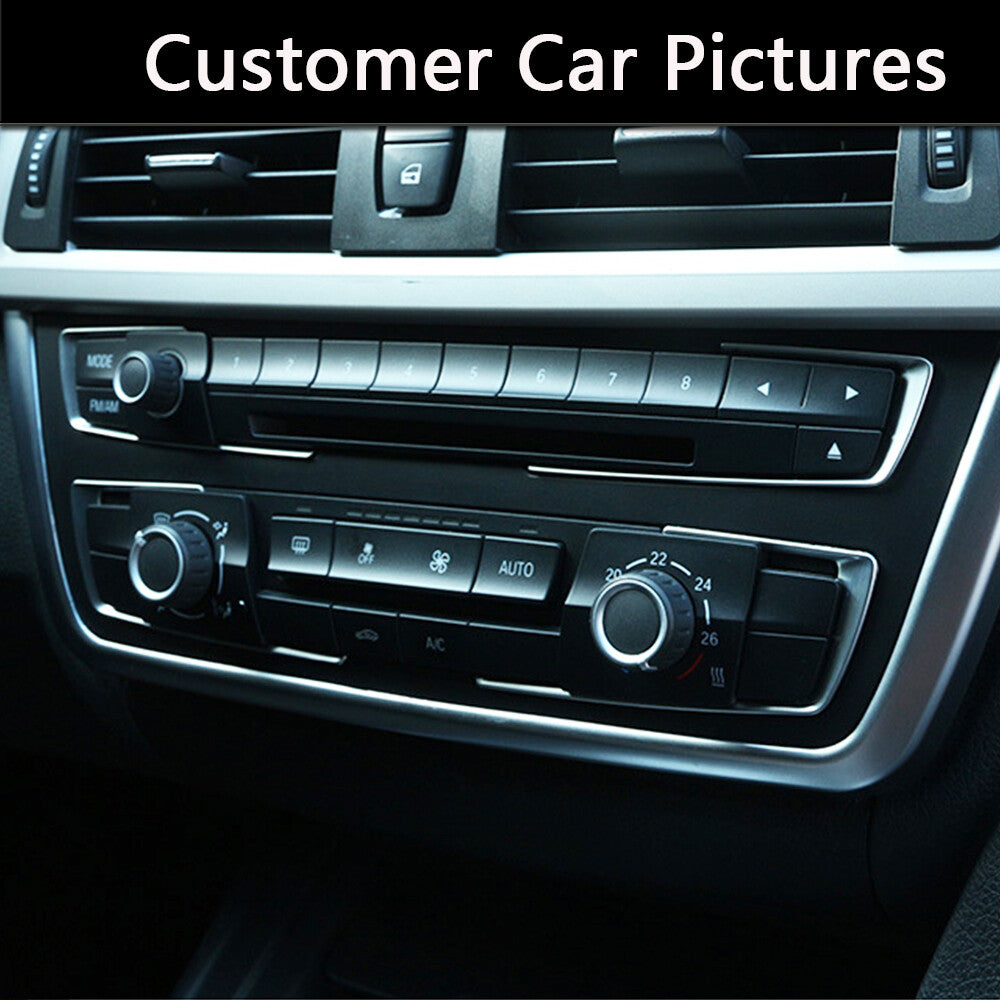 Chrome Center Control Panel Frame Trim Cover for BMW 3 4 Series 3GT F30 13-19