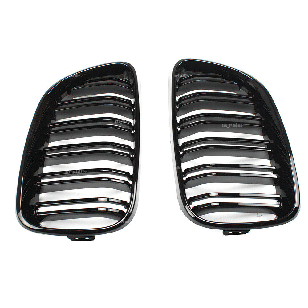 2x Front Bumper Kidney Grille Grill For 2014-18 for BMW F22 F23 220i 228i 235i M235i
