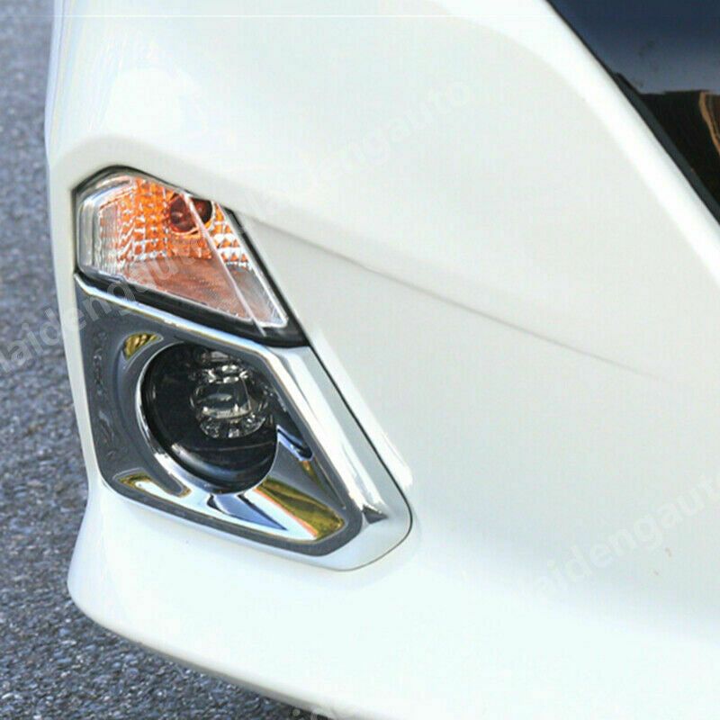 Chrome Front Bumper Fog Lights Lamp Frame Cover Trim for Nissan Altima 2019-2022