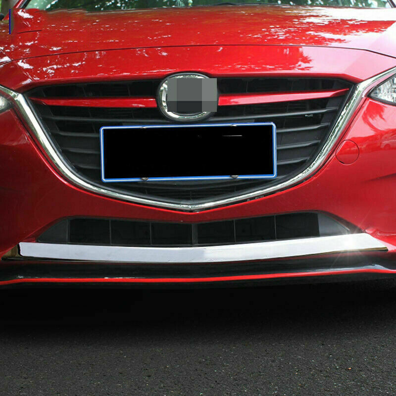 for Mazda 3 Axela 2014-2016 Chrome New Front Bumper Bottom Grille Lip Trim Guard