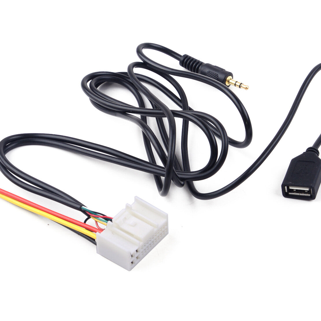 Radio Stereo Wire Set Wiring Harness Adapter USB/AUX Fit for for Hyundai Sonata v