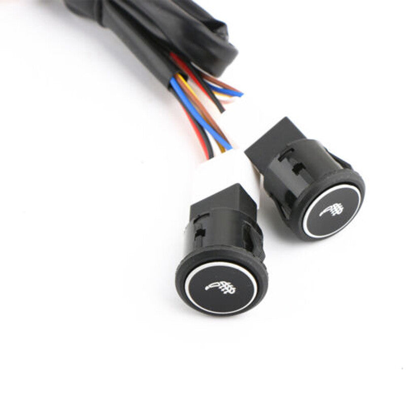 4-Piece Carbon Fiber Car Heated for Seat Heater Kit with Switch, Universal 3-Stage - n