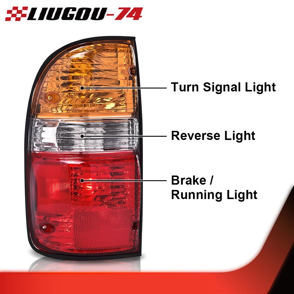 Left and right tail light assembly rear light fits 2001 - 2004 for Tacoma - v