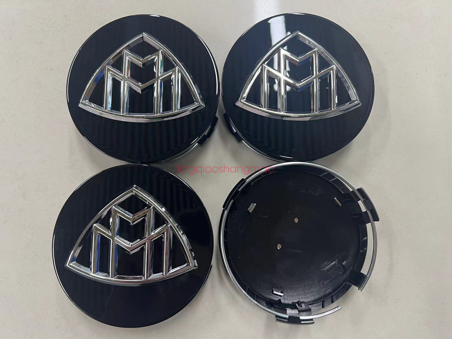 Suitable for Mercedes - for Maybach wheel center hub caps, logo badges, 4 pieces, 75 mm